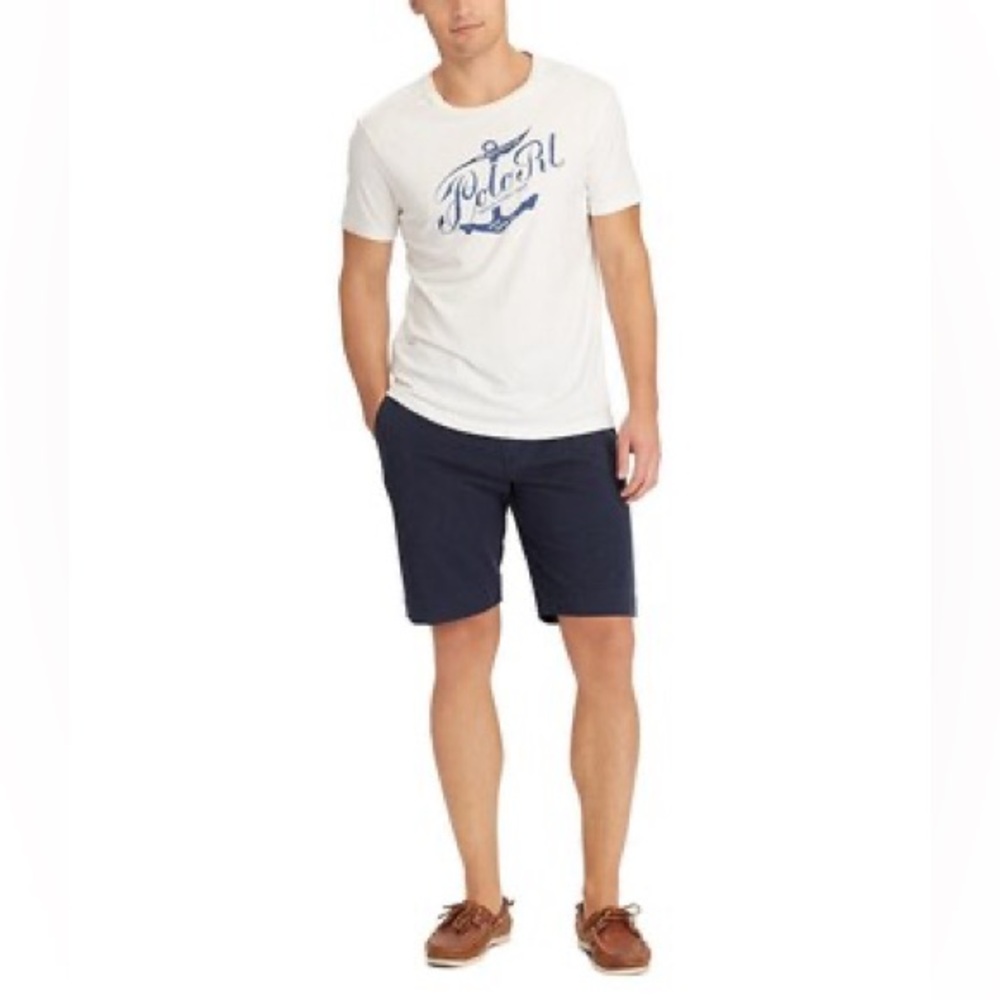 Polo Ralph Lauren Flat Front Classic Fit Blue Shorts Men’s Sz 35